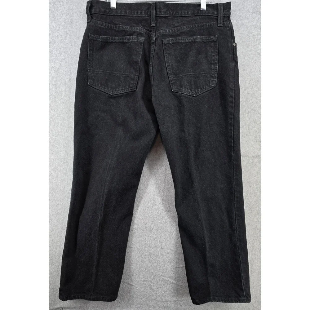 2 Arizona Men's Jeans Sz 36X29 Original Straight Blue Black‎ Denim 100% Cotton